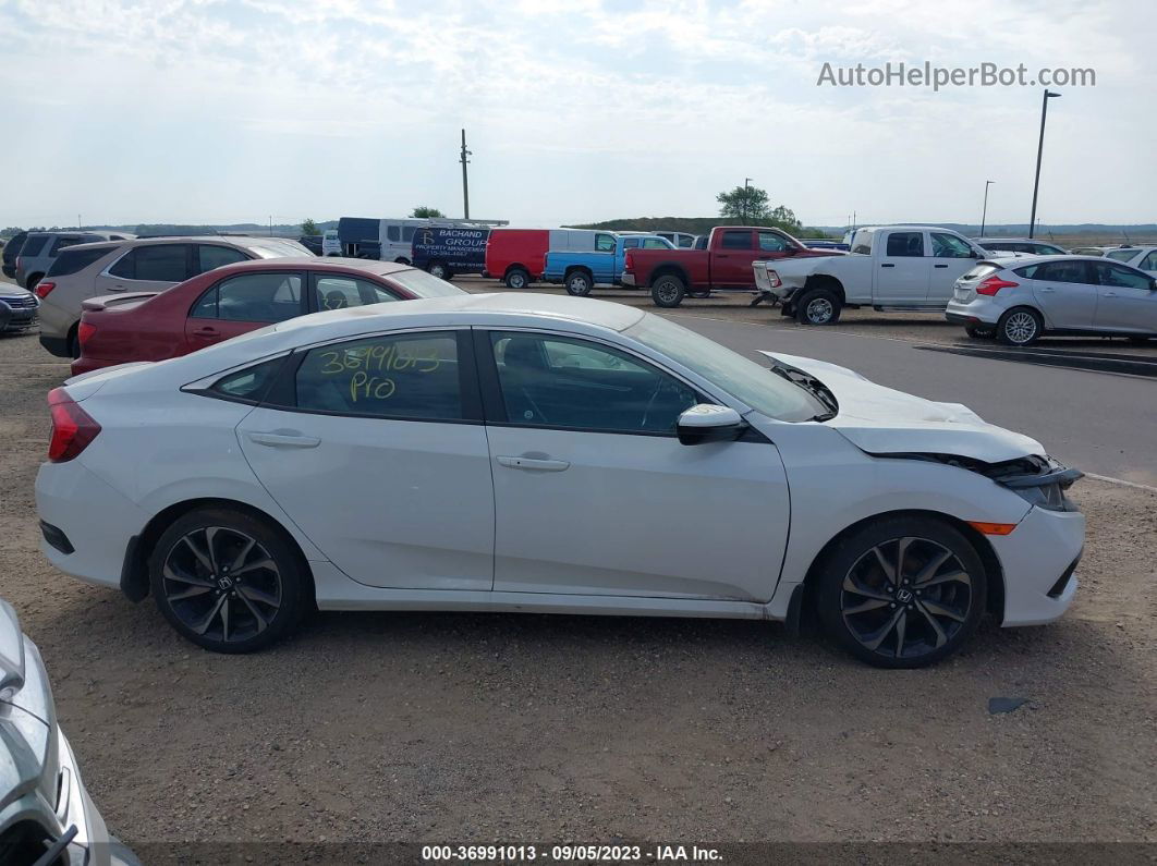 2020 Honda Civic Sedan Sport White vin: 2HGFC2F82LH514833