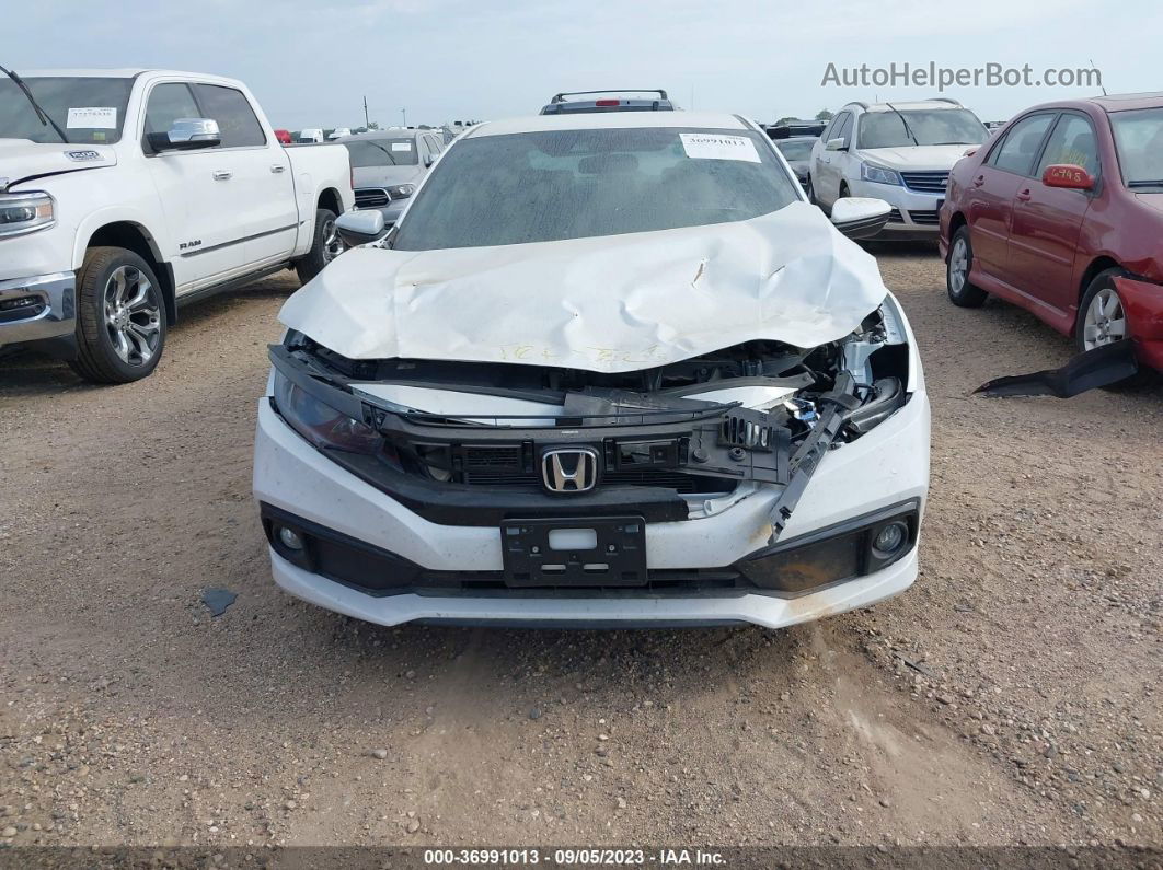 2020 Honda Civic Sedan Sport White vin: 2HGFC2F82LH514833