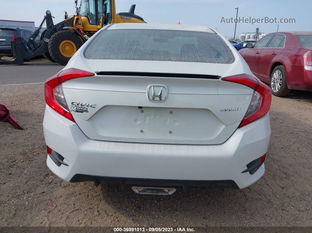 2020 Honda Civic Sedan Sport White vin: 2HGFC2F82LH514833