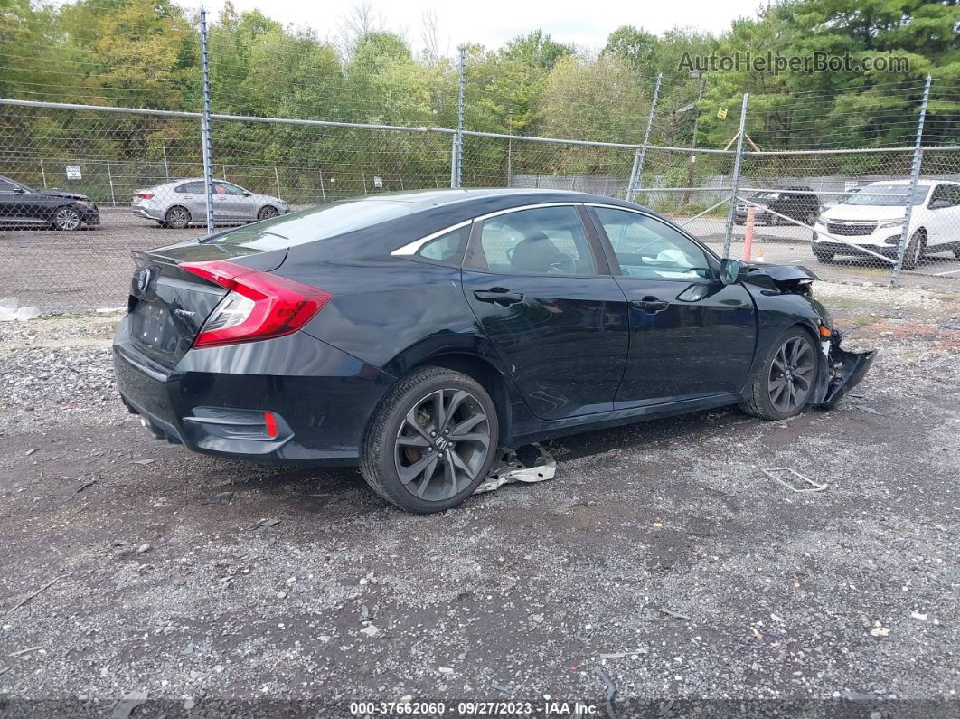 2020 Honda Civic Sport  Black vin: 2HGFC2F82LH516551