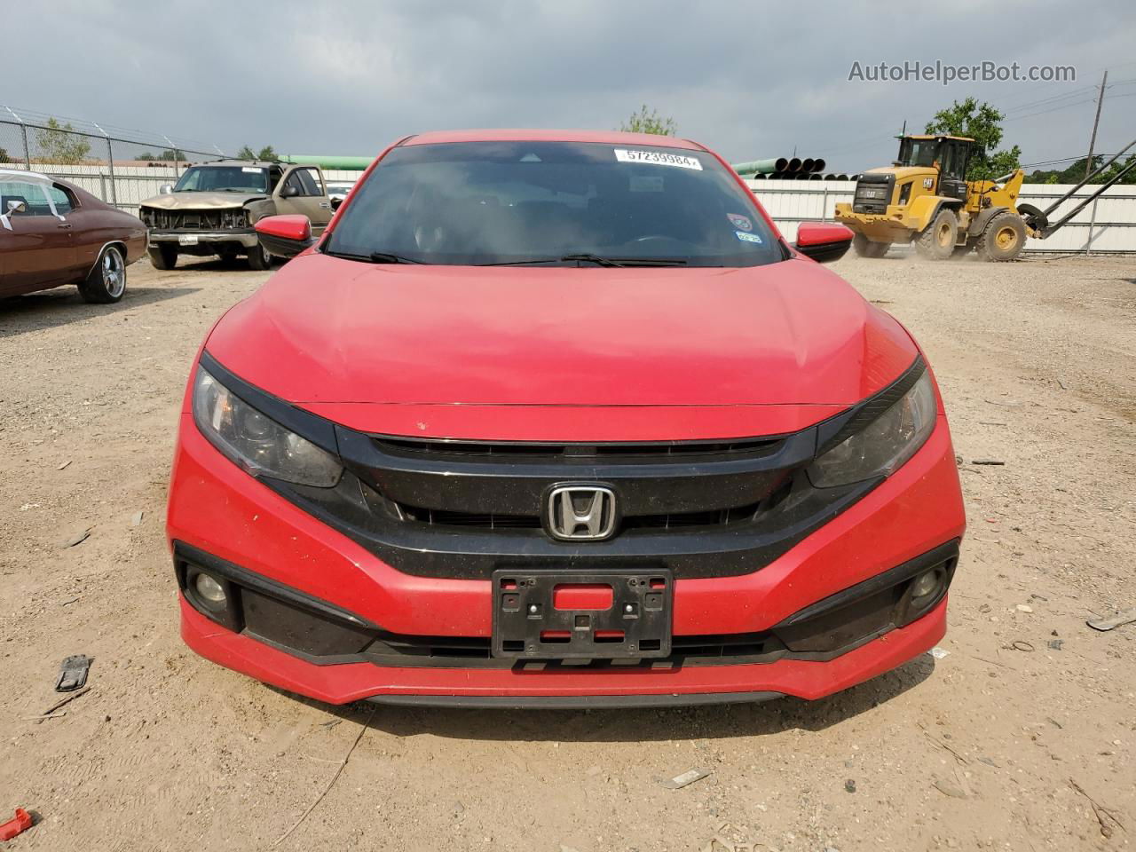 2020 Honda Civic Sport Red vin: 2HGFC2F82LH521295