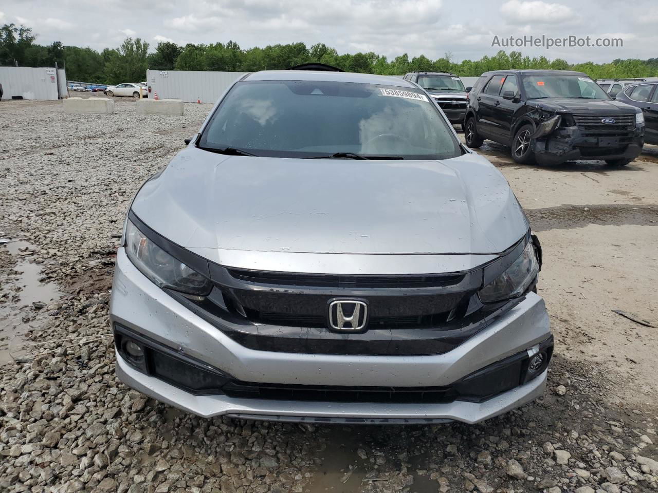 2020 Honda Civic Sport Silver vin: 2HGFC2F82LH538839