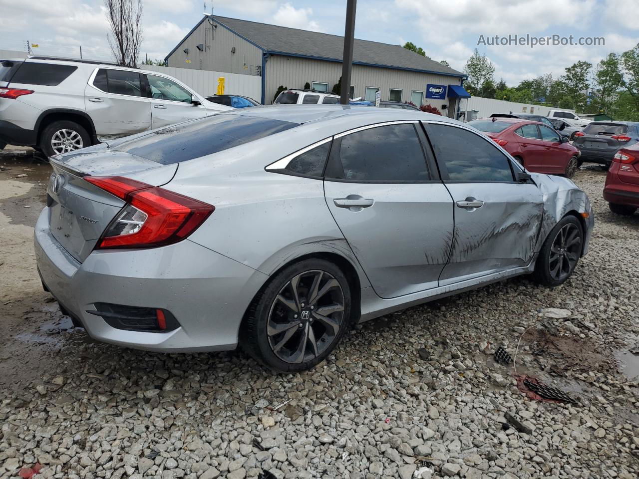 2020 Honda Civic Sport Silver vin: 2HGFC2F82LH538839