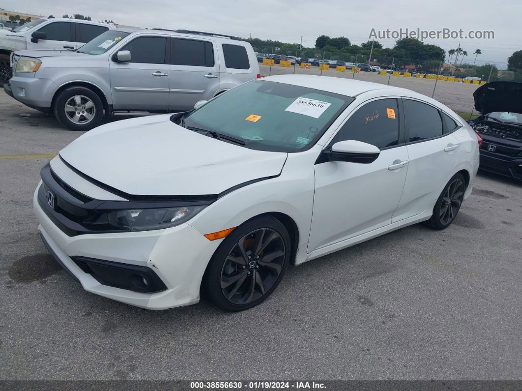 2020 Honda Civic Sport Белый vin: 2HGFC2F82LH539652