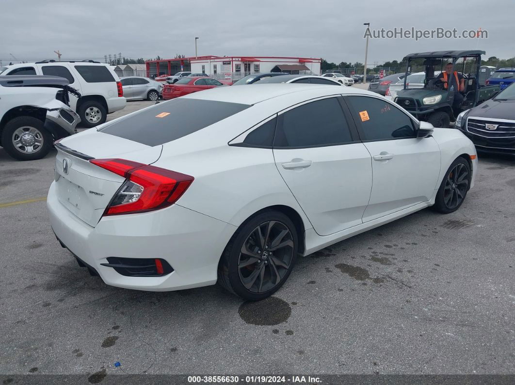 2020 Honda Civic Sport Белый vin: 2HGFC2F82LH539652