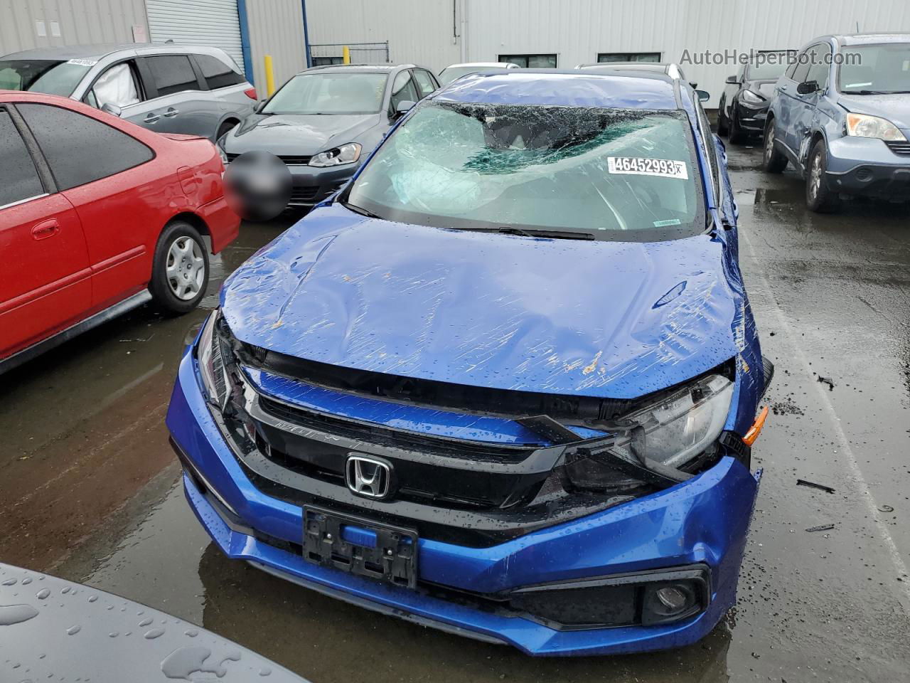 2020 Honda Civic Sport Blue vin: 2HGFC2F82LH560047