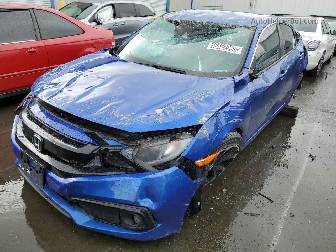 2020 Honda Civic Sport Blue vin: 2HGFC2F82LH560047