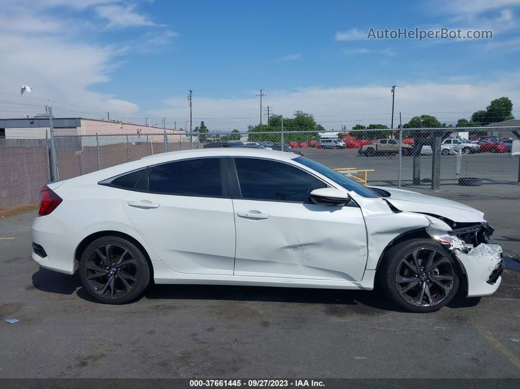 2020 Honda Civic Sedan Sport White vin: 2HGFC2F82LH567757