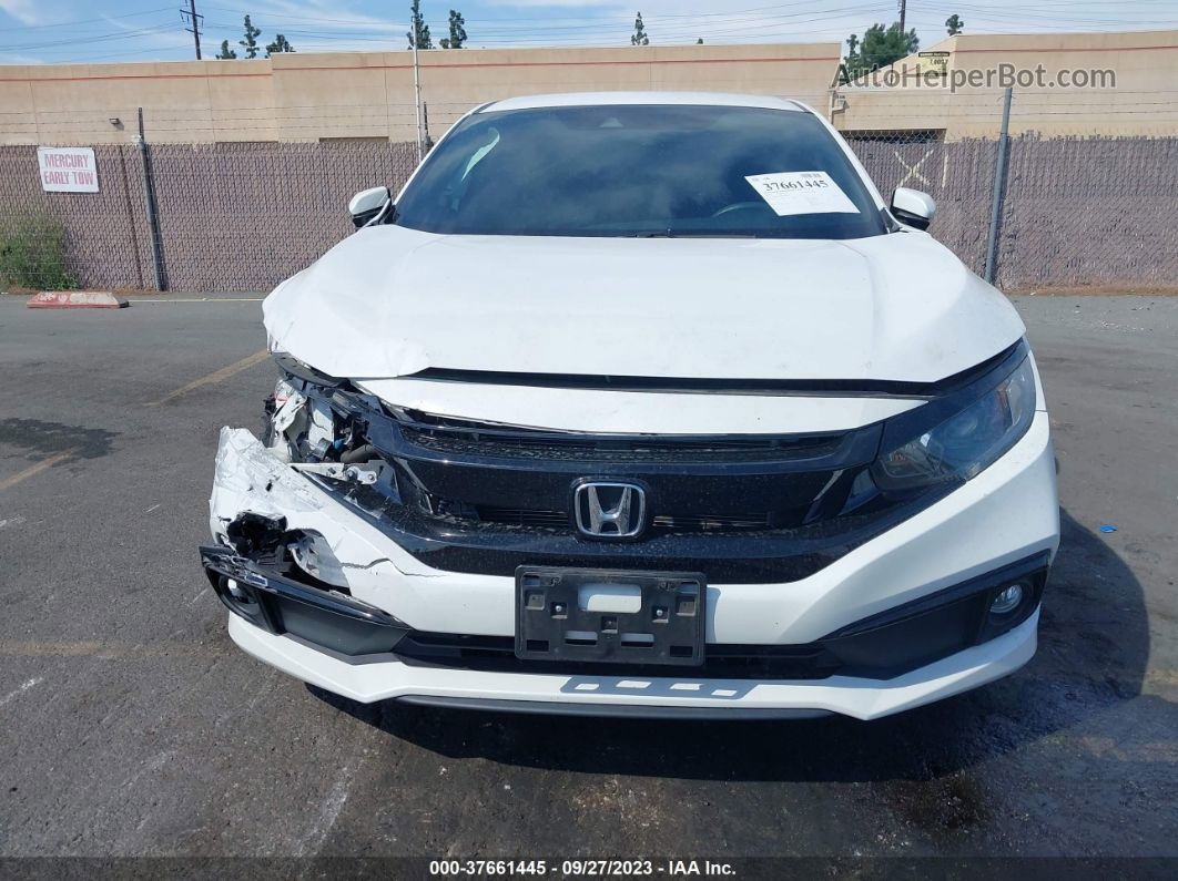 2020 Honda Civic Sedan Sport White vin: 2HGFC2F82LH567757