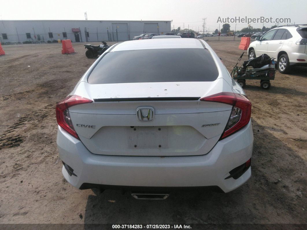 2020 Honda Civic Sedan Sport White vin: 2HGFC2F82LH572134