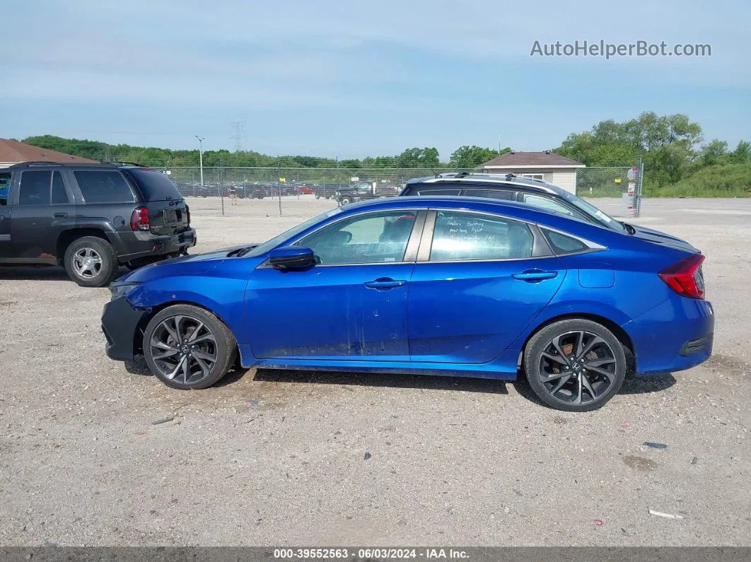 2020 Honda Civic Sport Blue vin: 2HGFC2F82LH584560