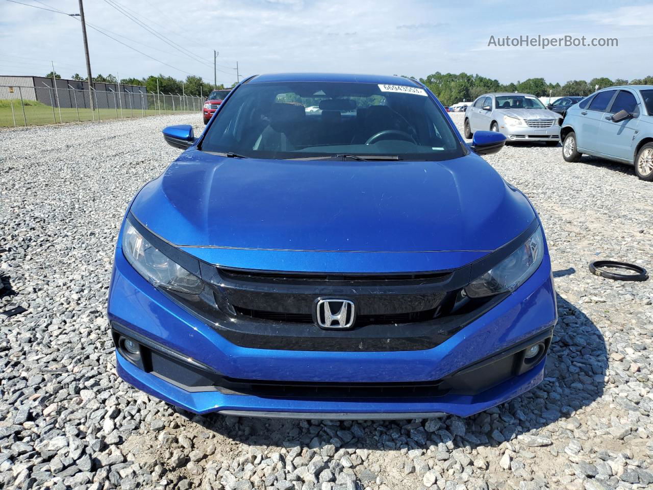 2020 Honda Civic Sport Blue vin: 2HGFC2F82LH594392