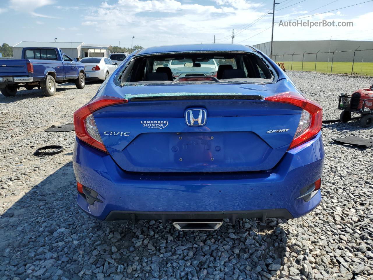 2020 Honda Civic Sport Blue vin: 2HGFC2F82LH594392