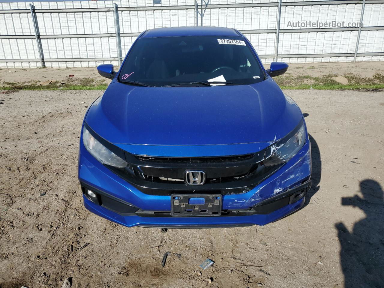 2019 Honda Civic Sport Синий vin: 2HGFC2F83KH506058