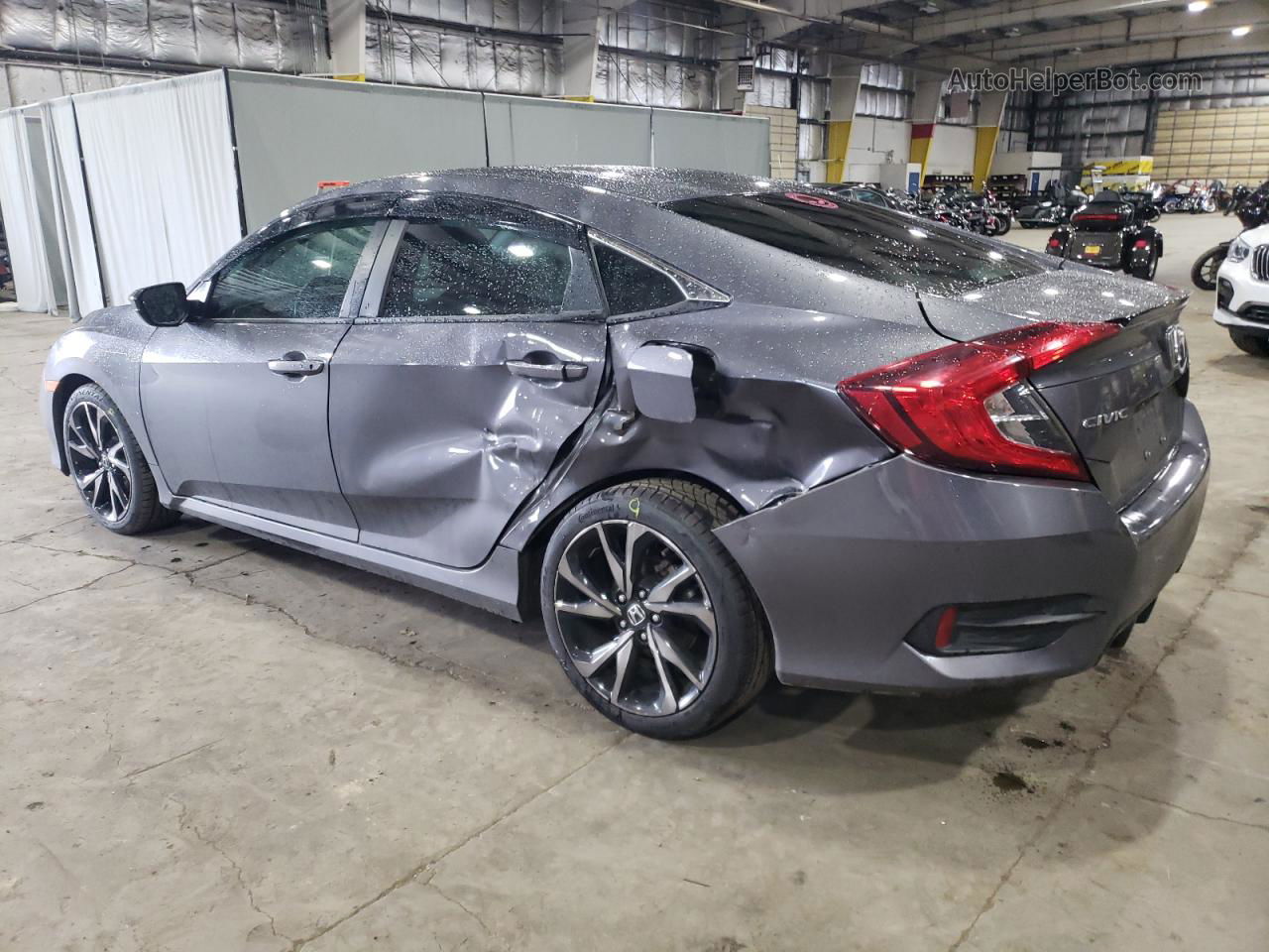 2019 Honda Civic Sport Gray vin: 2HGFC2F83KH530621