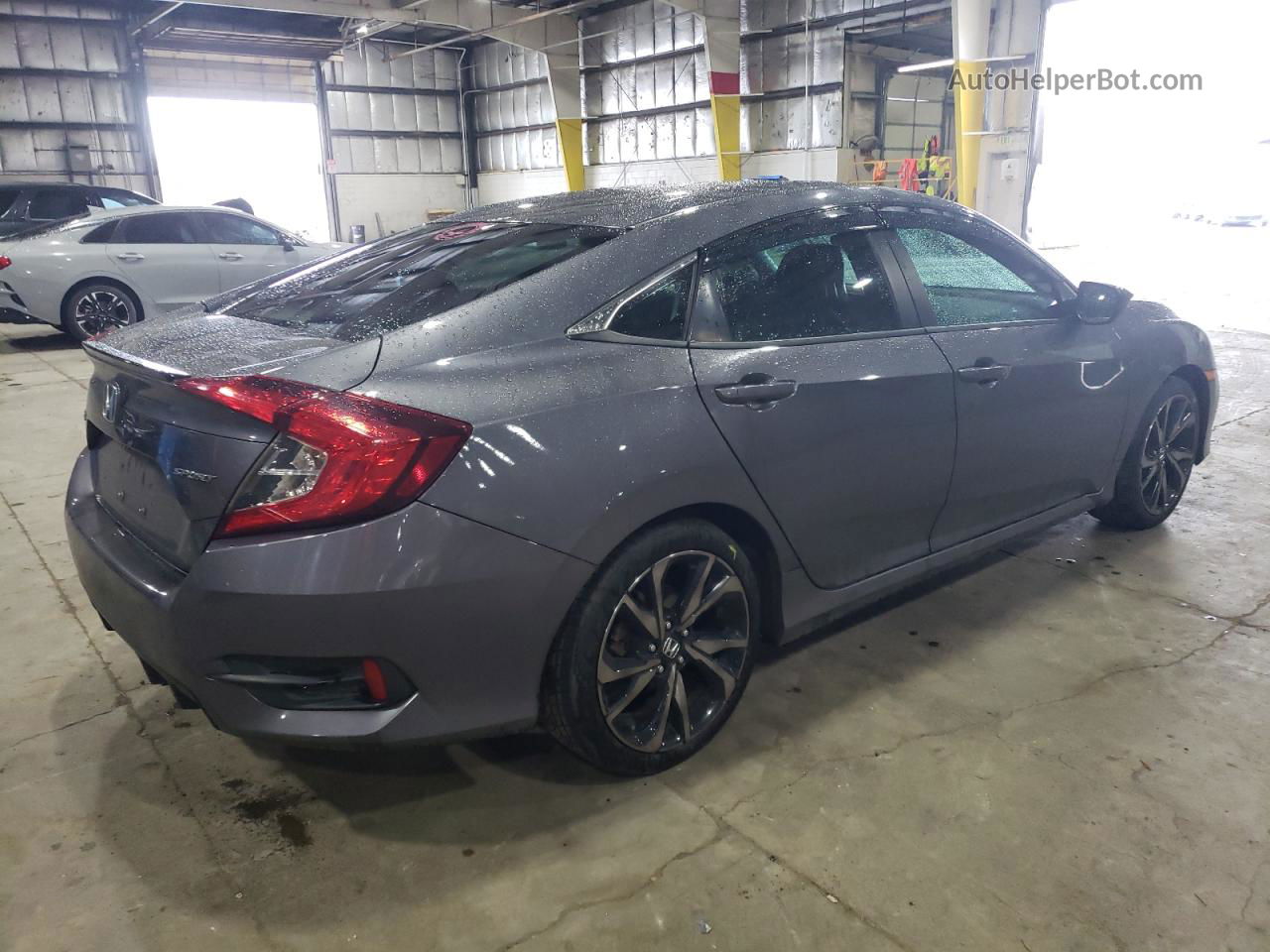 2019 Honda Civic Sport Серый vin: 2HGFC2F83KH530621