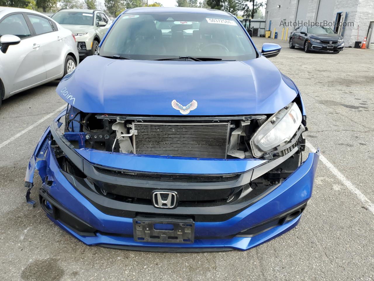 2019 Honda Civic Sport Blue vin: 2HGFC2F83KH533888