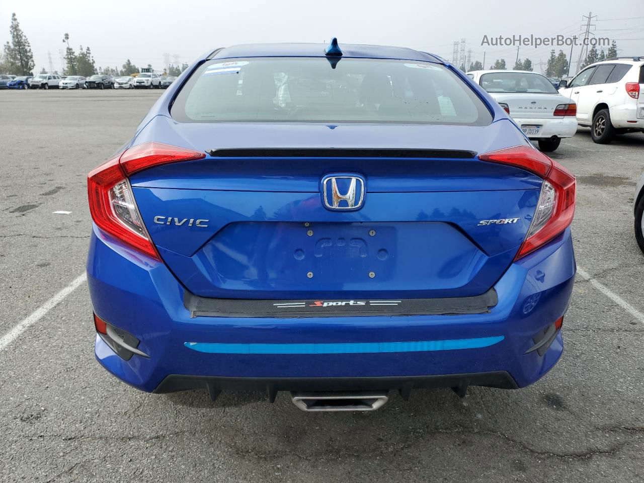 2019 Honda Civic Sport Blue vin: 2HGFC2F83KH533888