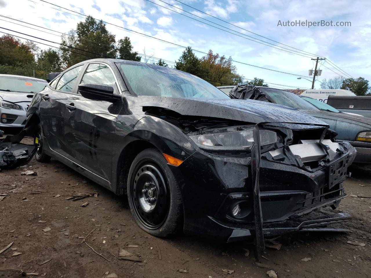 2019 Honda Civic Sport Black vin: 2HGFC2F83KH539545