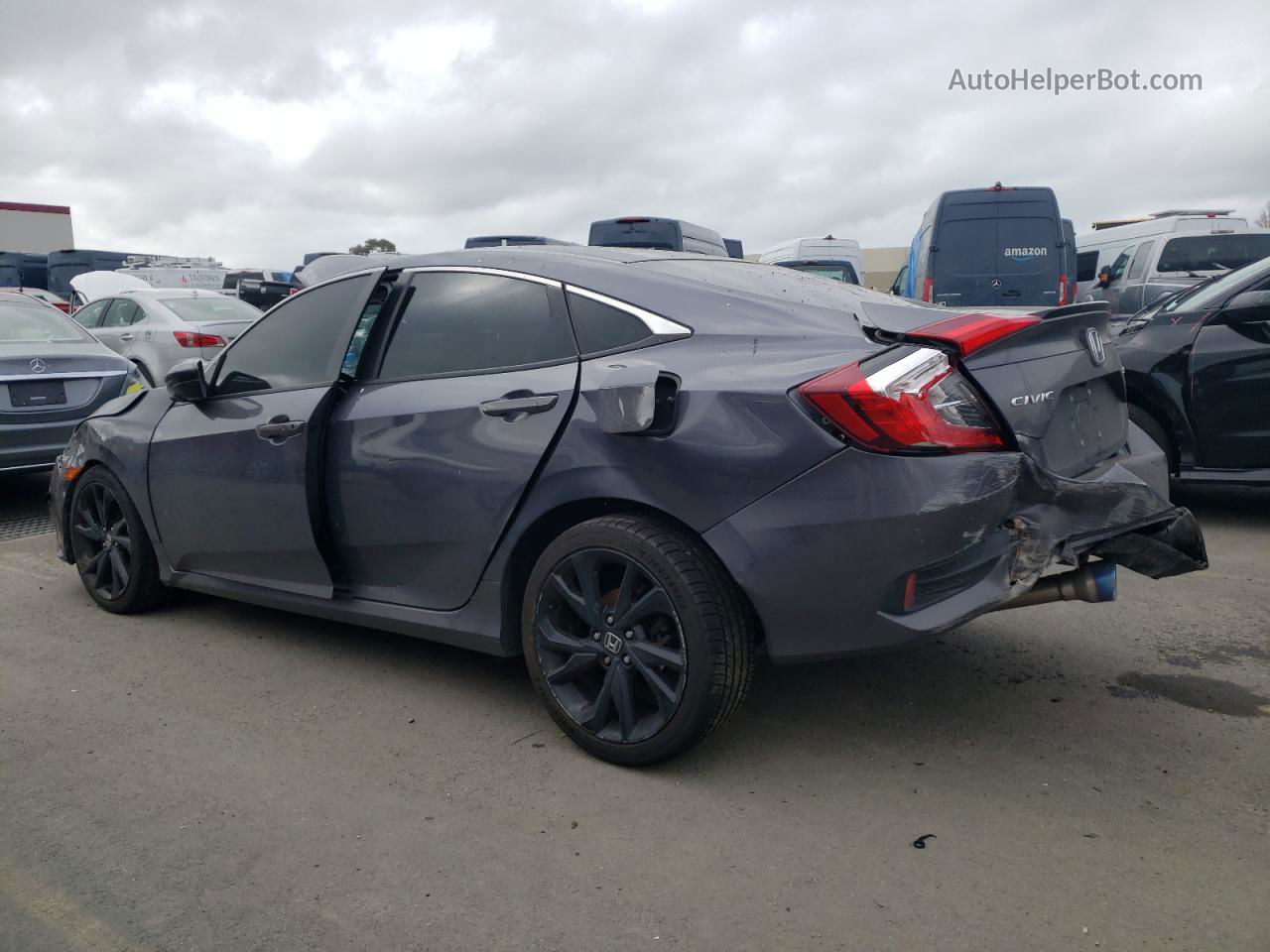 2019 Honda Civic Sport Gray vin: 2HGFC2F83KH540632