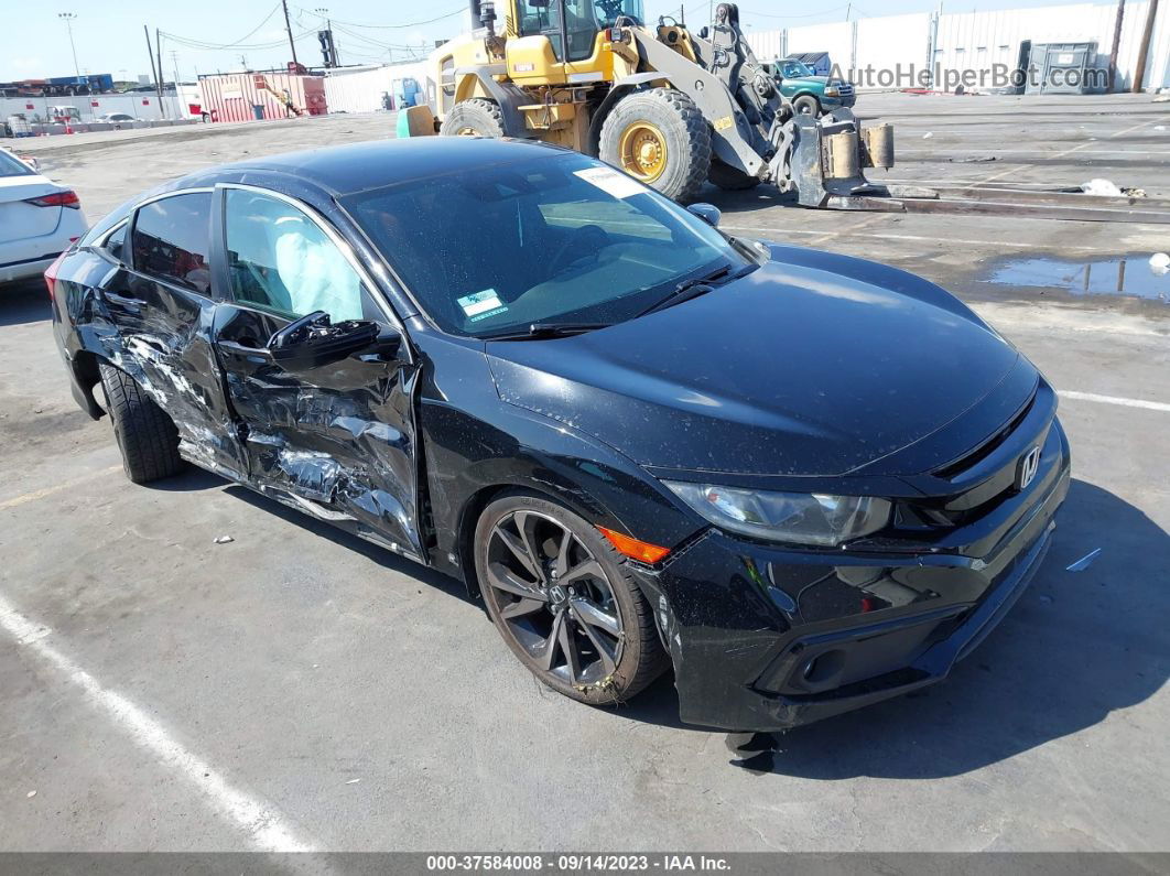 2019 Honda Civic Sport Black vin: 2HGFC2F83KH555261