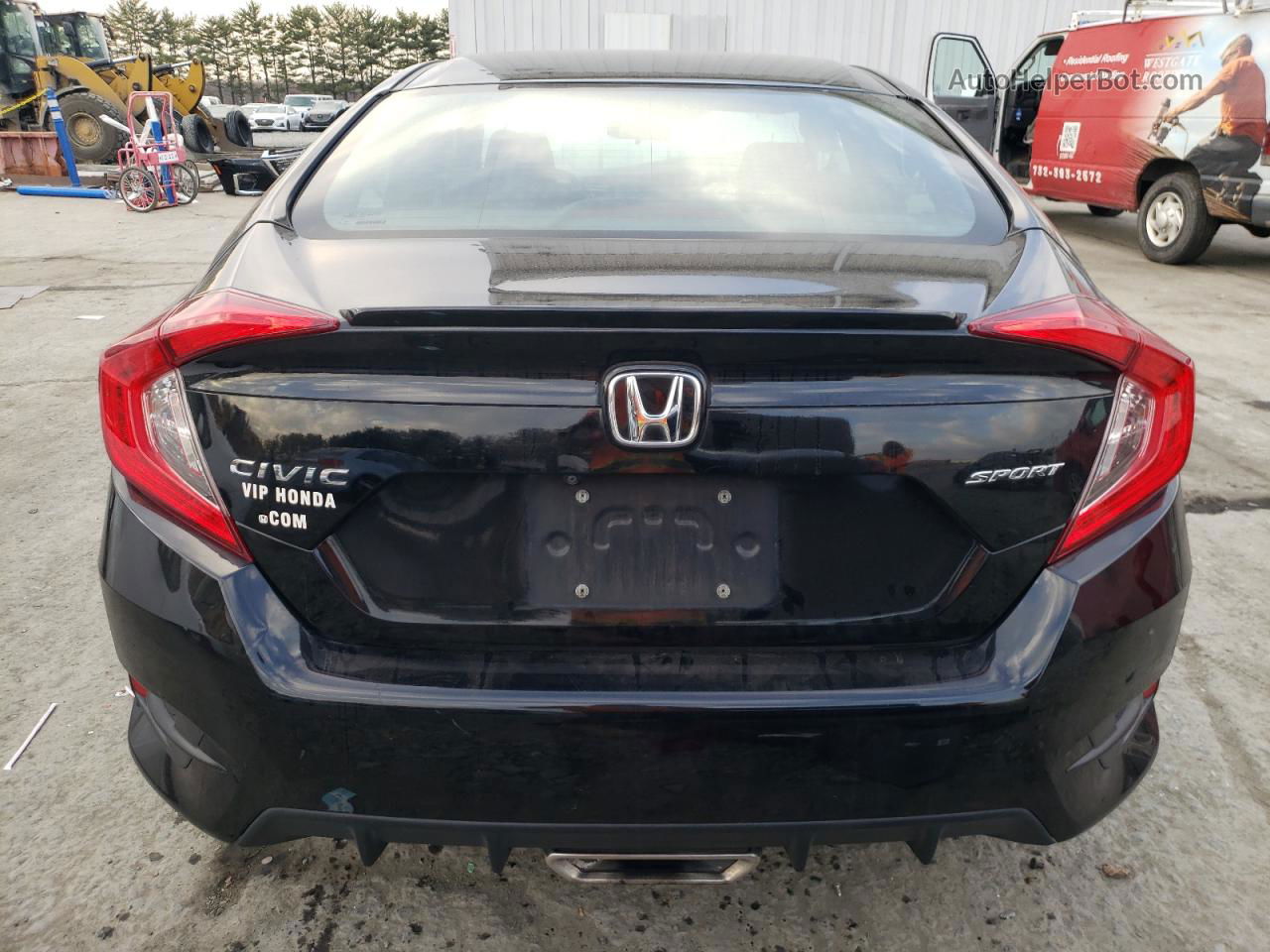 2019 Honda Civic Sport Black vin: 2HGFC2F83KH605060