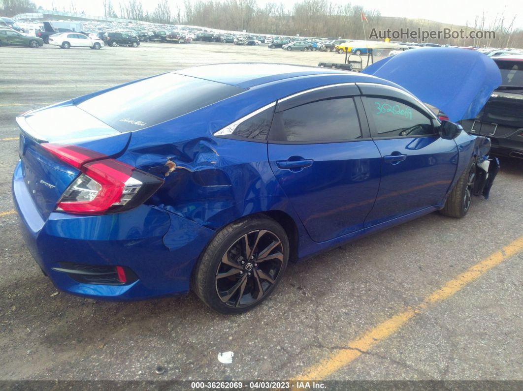 2020 Honda Civic Sedan Sport Синий vin: 2HGFC2F83LH523363