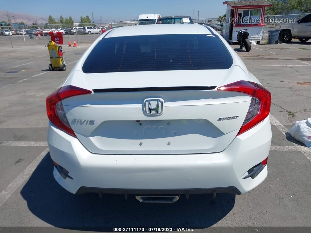 2020 Honda Civic Sedan Sport White vin: 2HGFC2F83LH531656