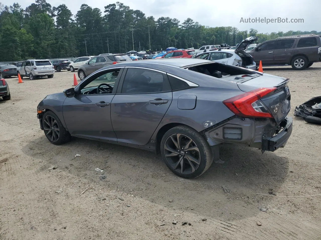 2020 Honda Civic Sport Gray vin: 2HGFC2F83LH541135