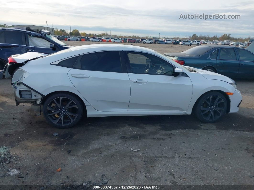 2020 Honda Civic Sport White vin: 2HGFC2F83LH552622