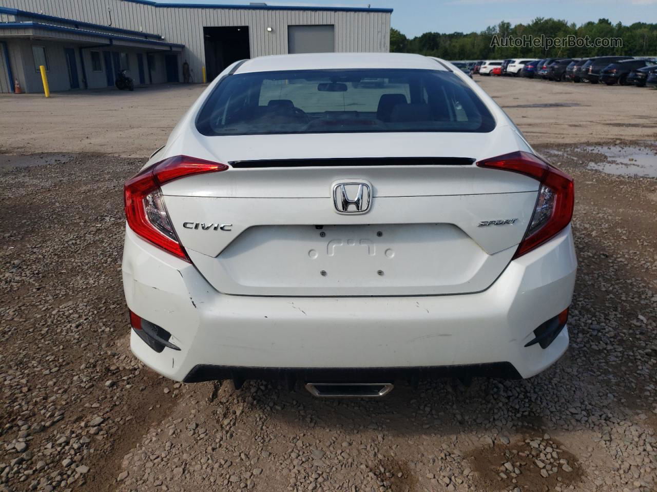 2020 Honda Civic Sport White vin: 2HGFC2F83LH552653