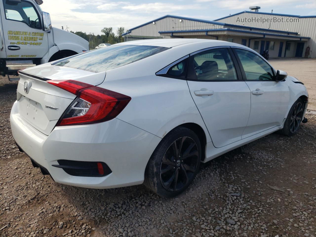 2020 Honda Civic Sport White vin: 2HGFC2F83LH552653