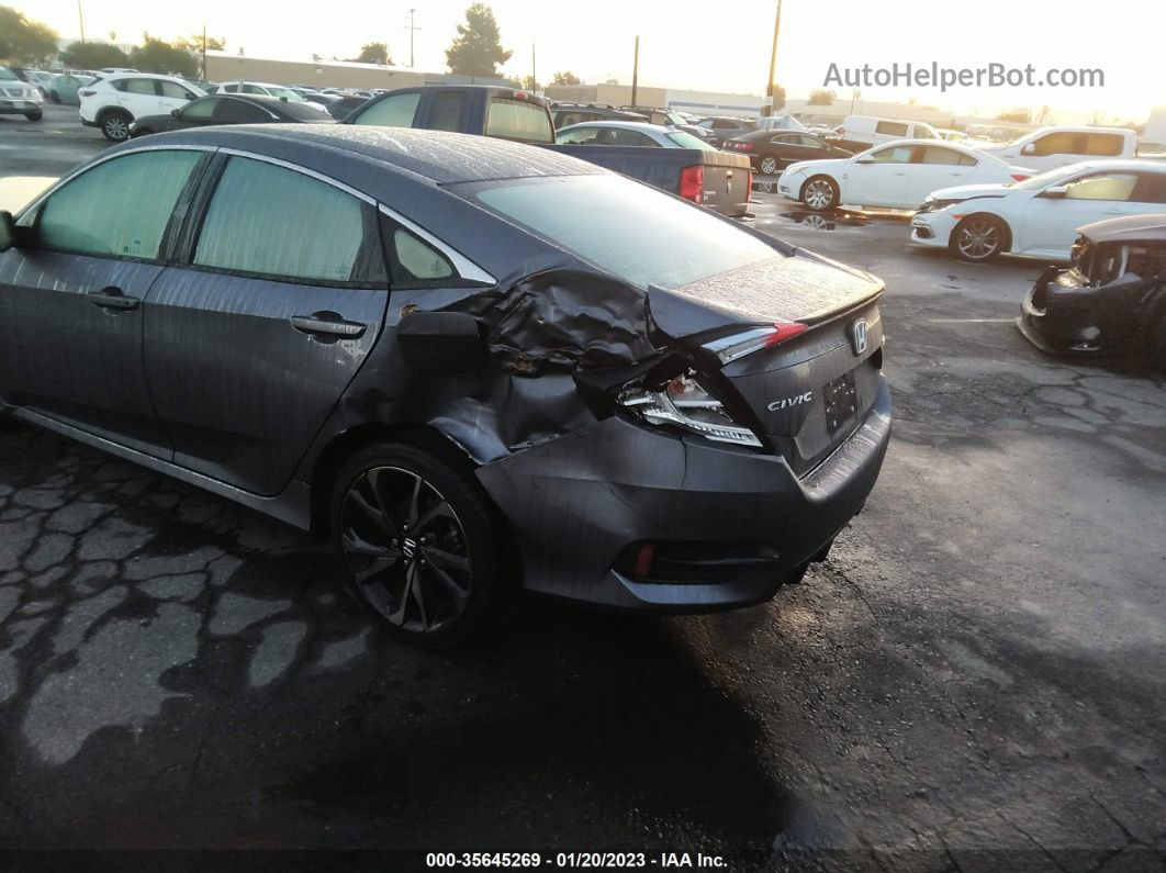 2020 Honda Civic Sedan Sport Gray vin: 2HGFC2F83LH567606