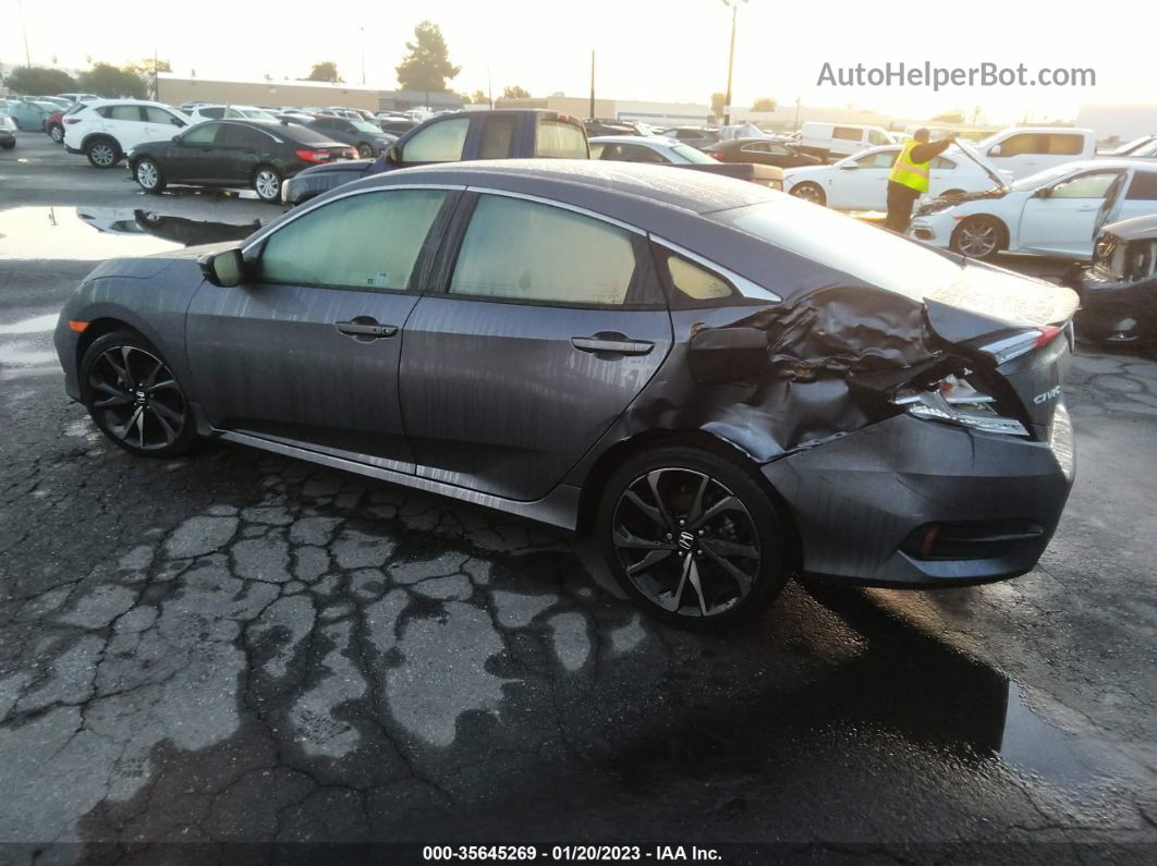 2020 Honda Civic Sedan Sport Gray vin: 2HGFC2F83LH567606