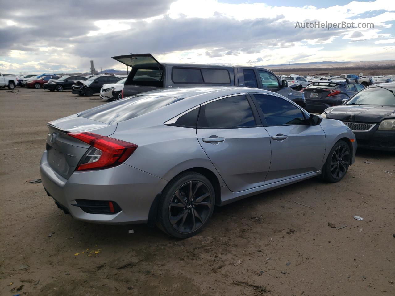 2020 Honda Civic Sport Silver vin: 2HGFC2F83LH580095