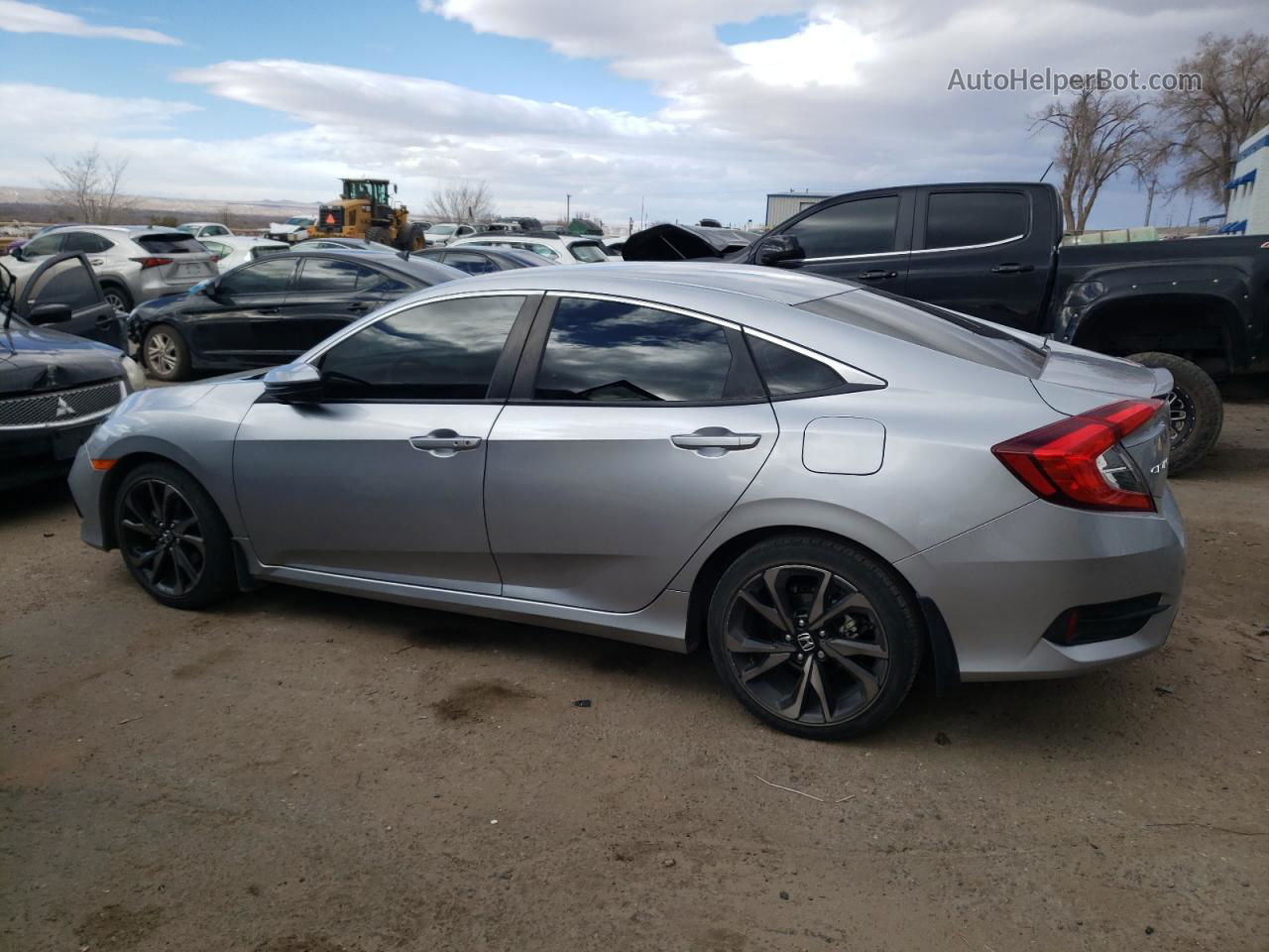 2020 Honda Civic Sport Silver vin: 2HGFC2F83LH580095