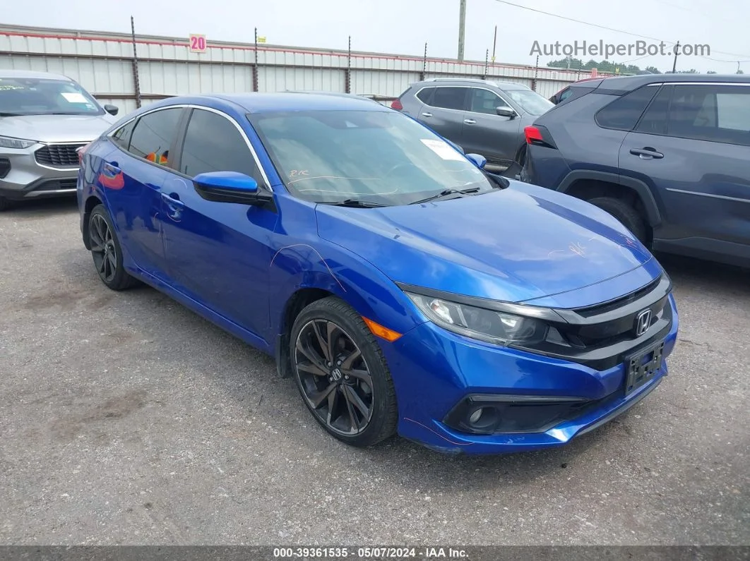 2020 Honda Civic Sport Blue vin: 2HGFC2F83LH580629