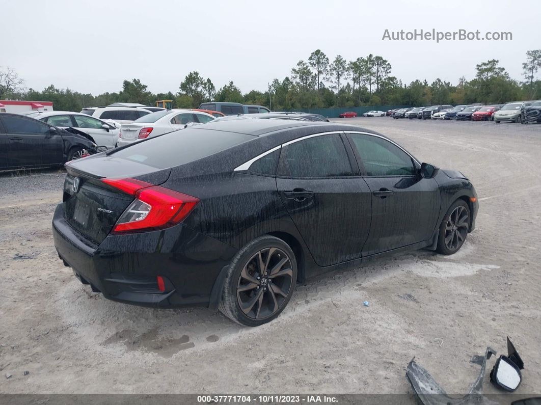 2020 Honda Civic Sedan Sport Black vin: 2HGFC2F83LH583613