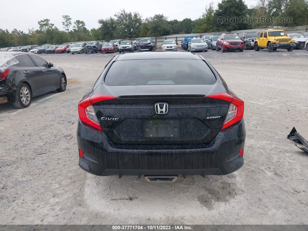 2020 Honda Civic Sedan Sport Black vin: 2HGFC2F83LH583613