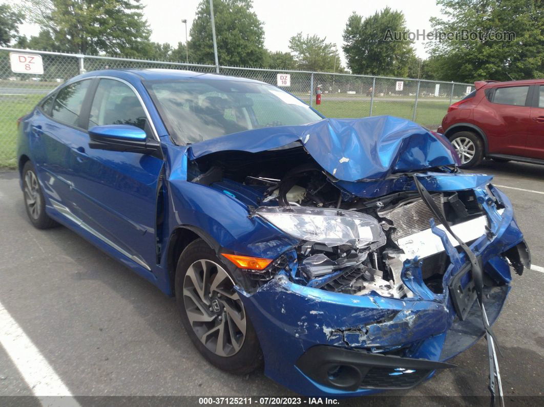 2017 Honda Civic Sedan Ex Blue vin: 2HGFC2F84HH506482