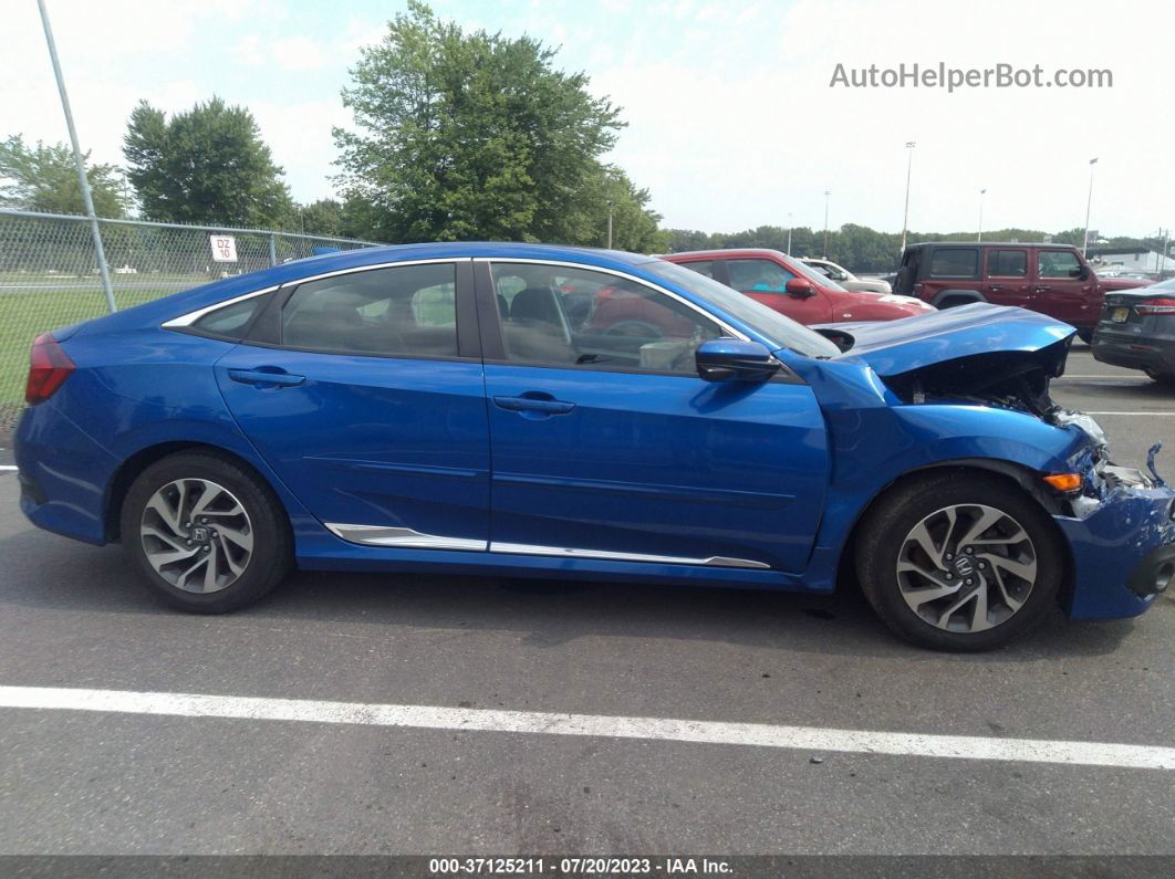 2017 Honda Civic Sedan Ex Blue vin: 2HGFC2F84HH506482