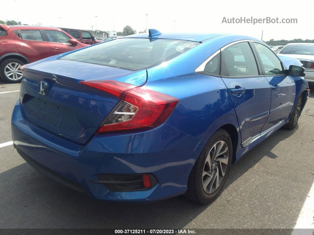 2017 Honda Civic Sedan Ex Blue vin: 2HGFC2F84HH506482