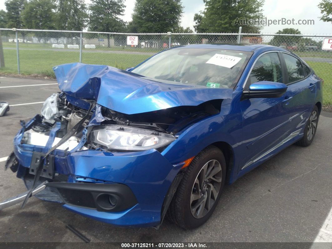 2017 Honda Civic Sedan Ex Blue vin: 2HGFC2F84HH506482