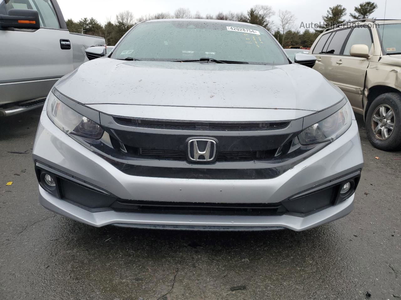 2019 Honda Civic Sport Silver vin: 2HGFC2F84KH568651