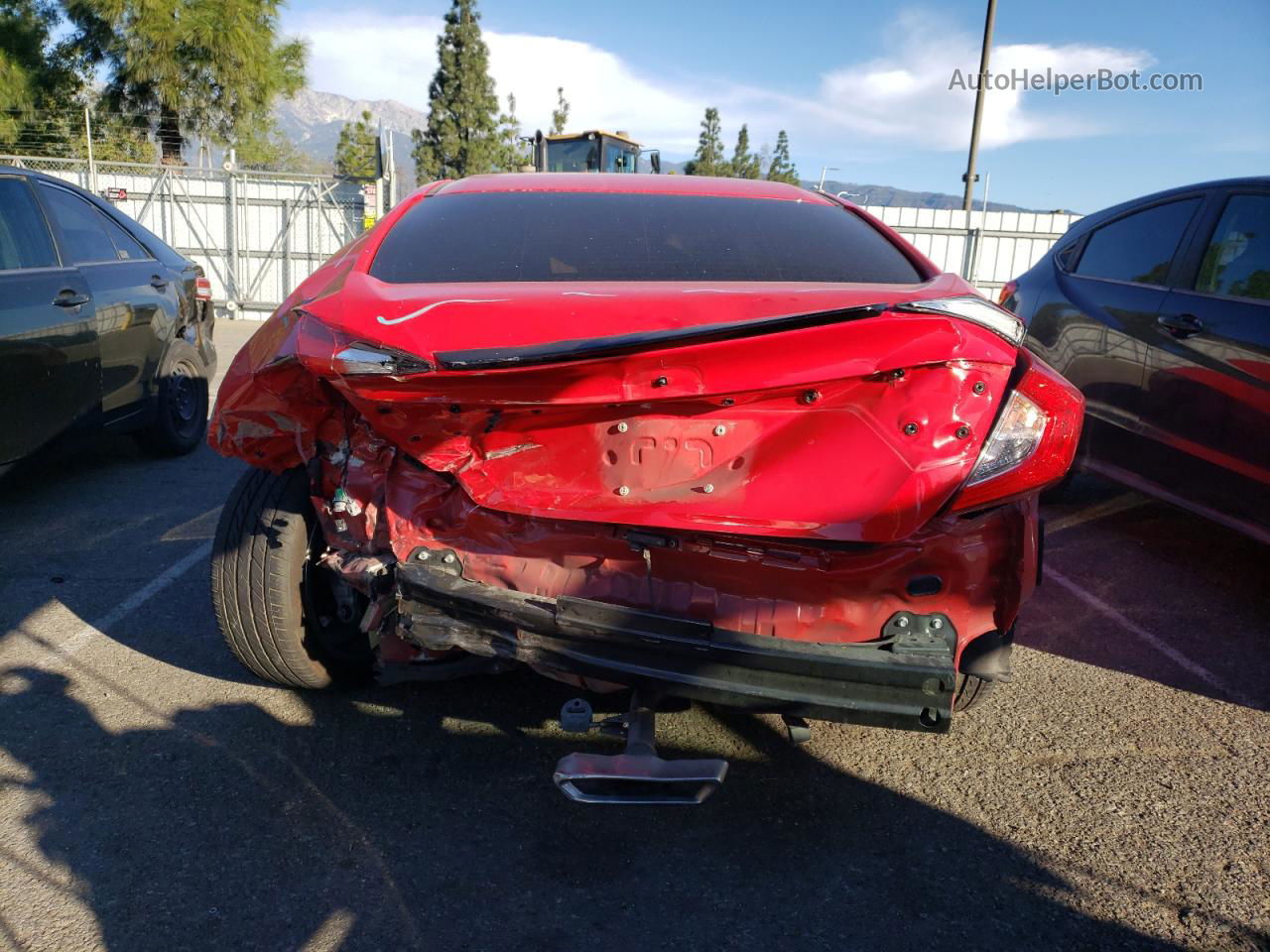 2019 Honda Civic Sport Red vin: 2HGFC2F84KH597633