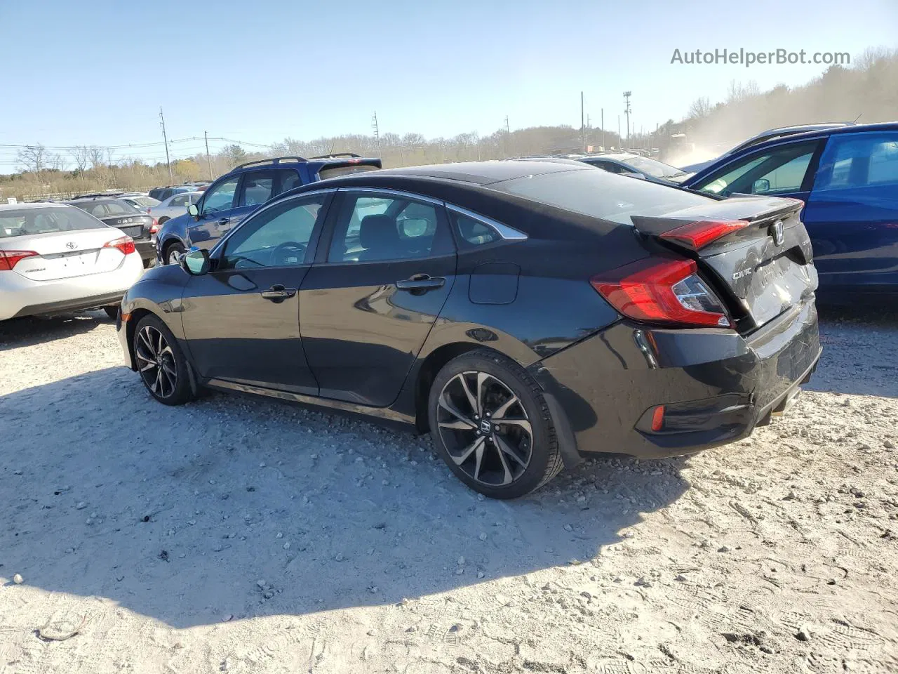 2020 Honda Civic Sport Черный vin: 2HGFC2F84LH525767