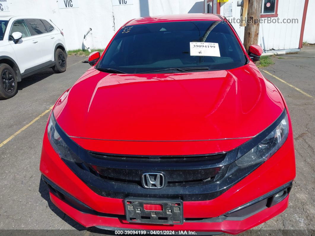 2020 Honda Civic Sport Red vin: 2HGFC2F84LH589498