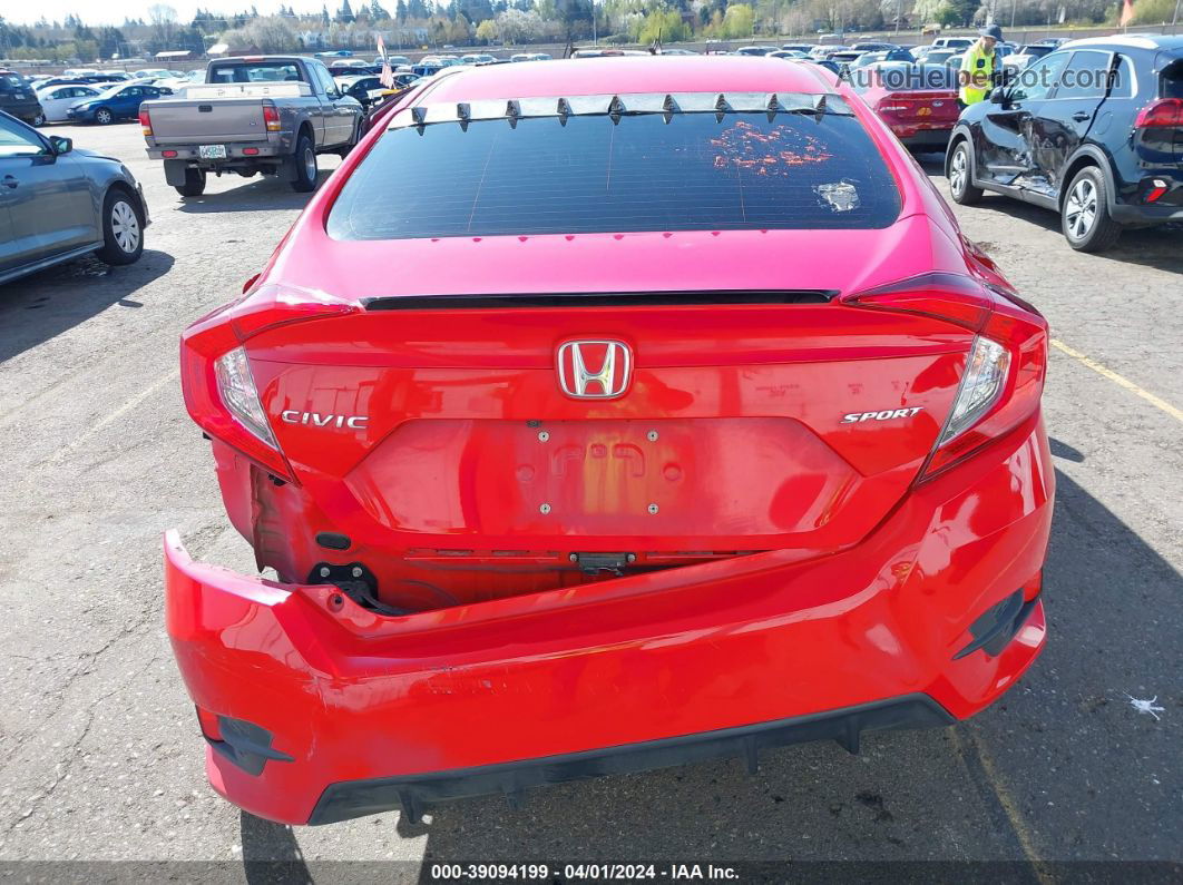 2020 Honda Civic Sport Red vin: 2HGFC2F84LH589498