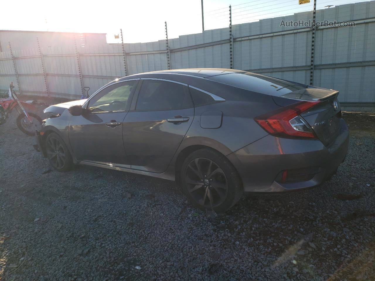 2020 Honda Civic Sport Gray vin: 2HGFC2F84LH602489