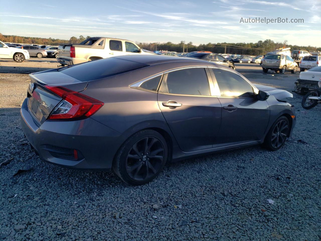 2020 Honda Civic Sport Gray vin: 2HGFC2F84LH602489